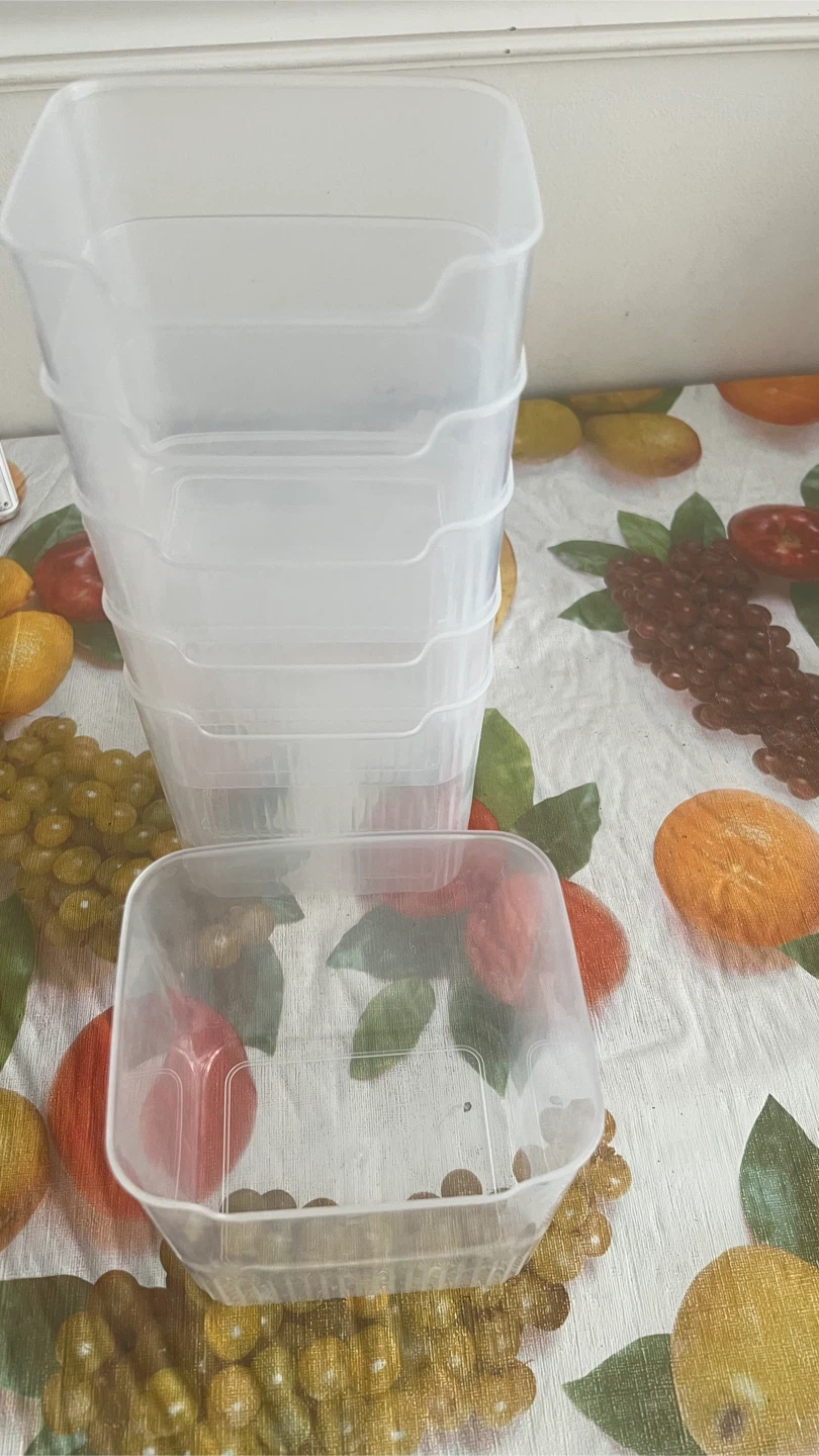 Stackable Clear Storage Bins - photo 2