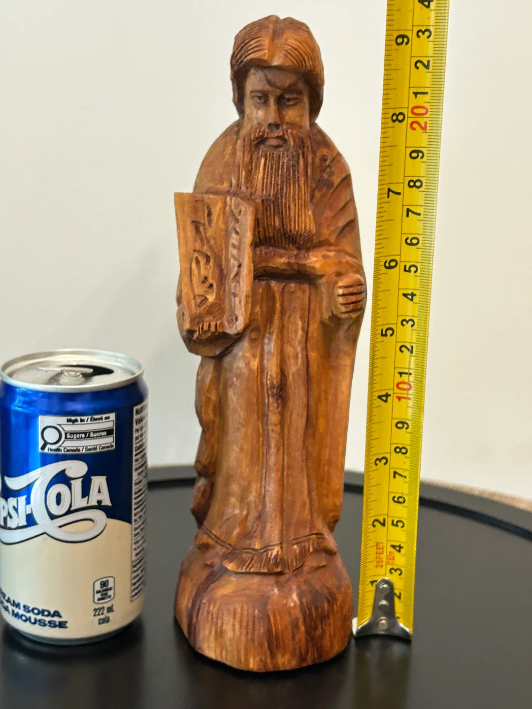 Vintage Hand-Carved Olive Wood Moses Figurine – As-Is - photo 2