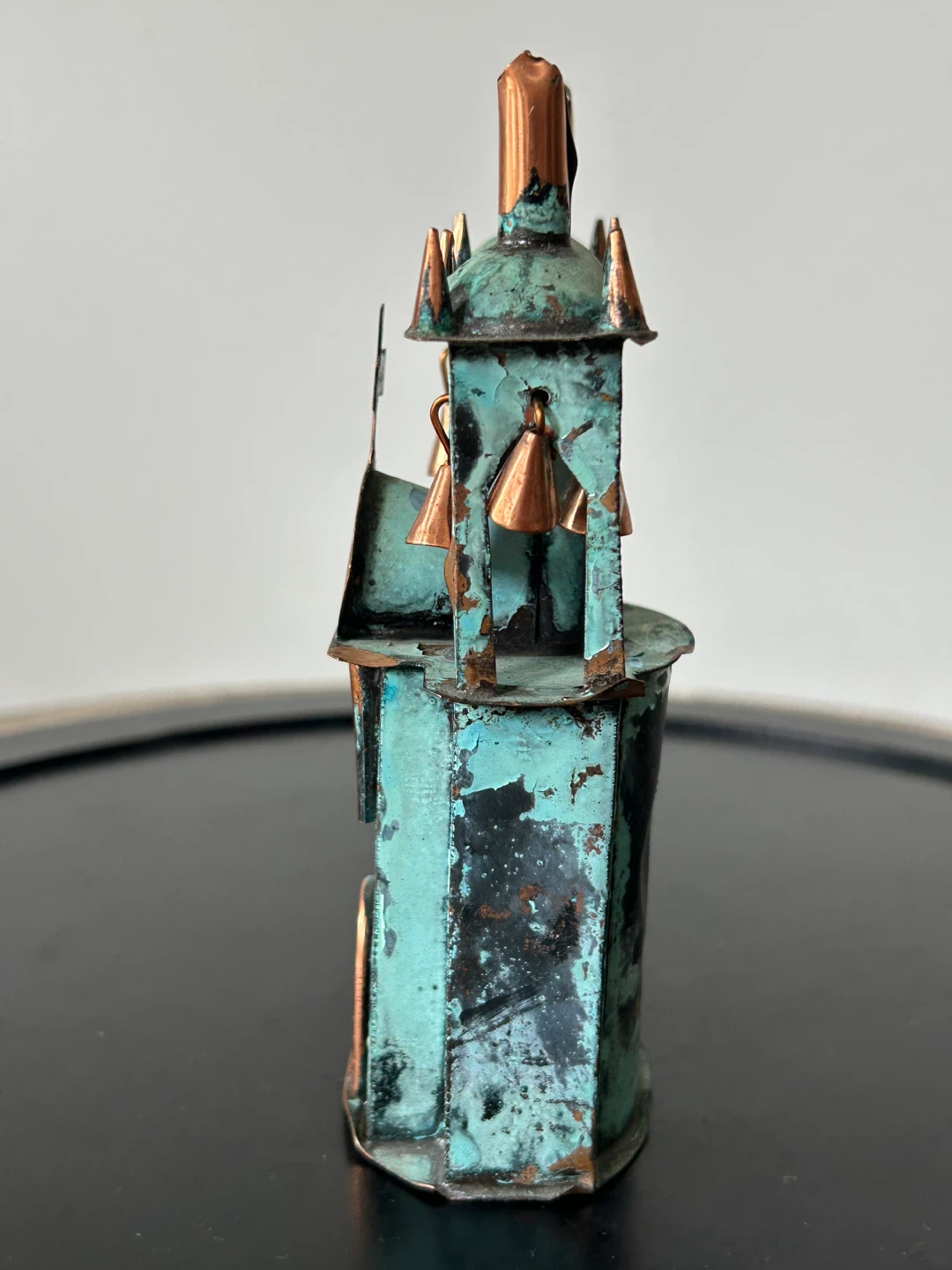 Peruvian Folk Art Patinated Copper Cathedral  – Handmade - photo 4