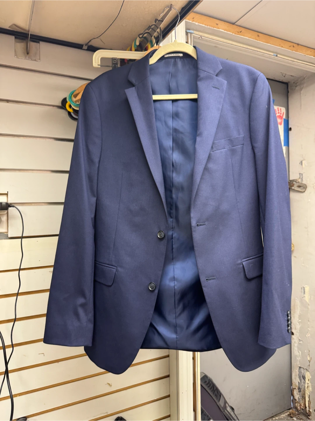 Alfani Slim Fit Navy Blue Blazer - Size 38L