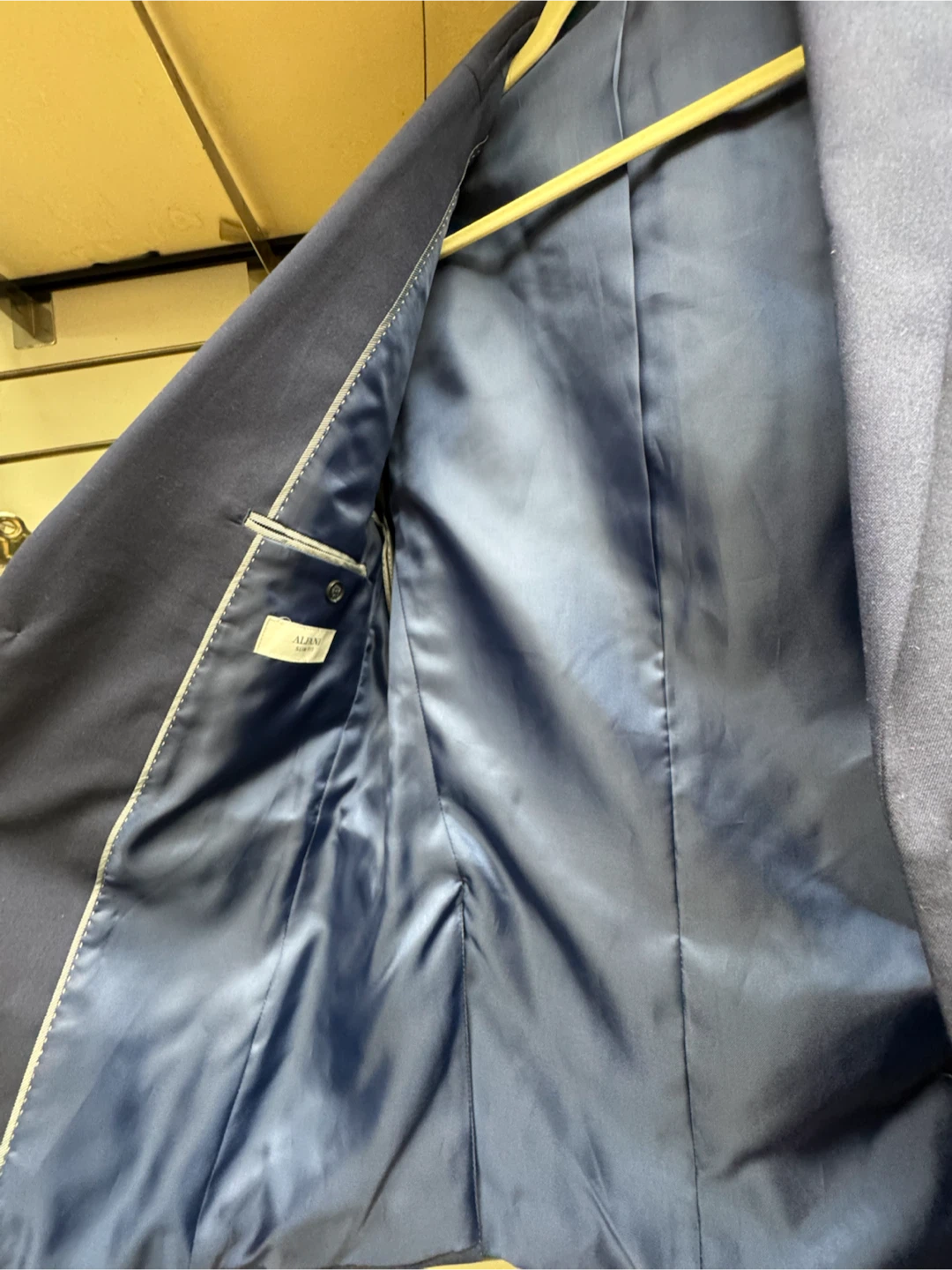 Alfani Slim Fit Navy Blue Blazer - Size 38L - photo 4