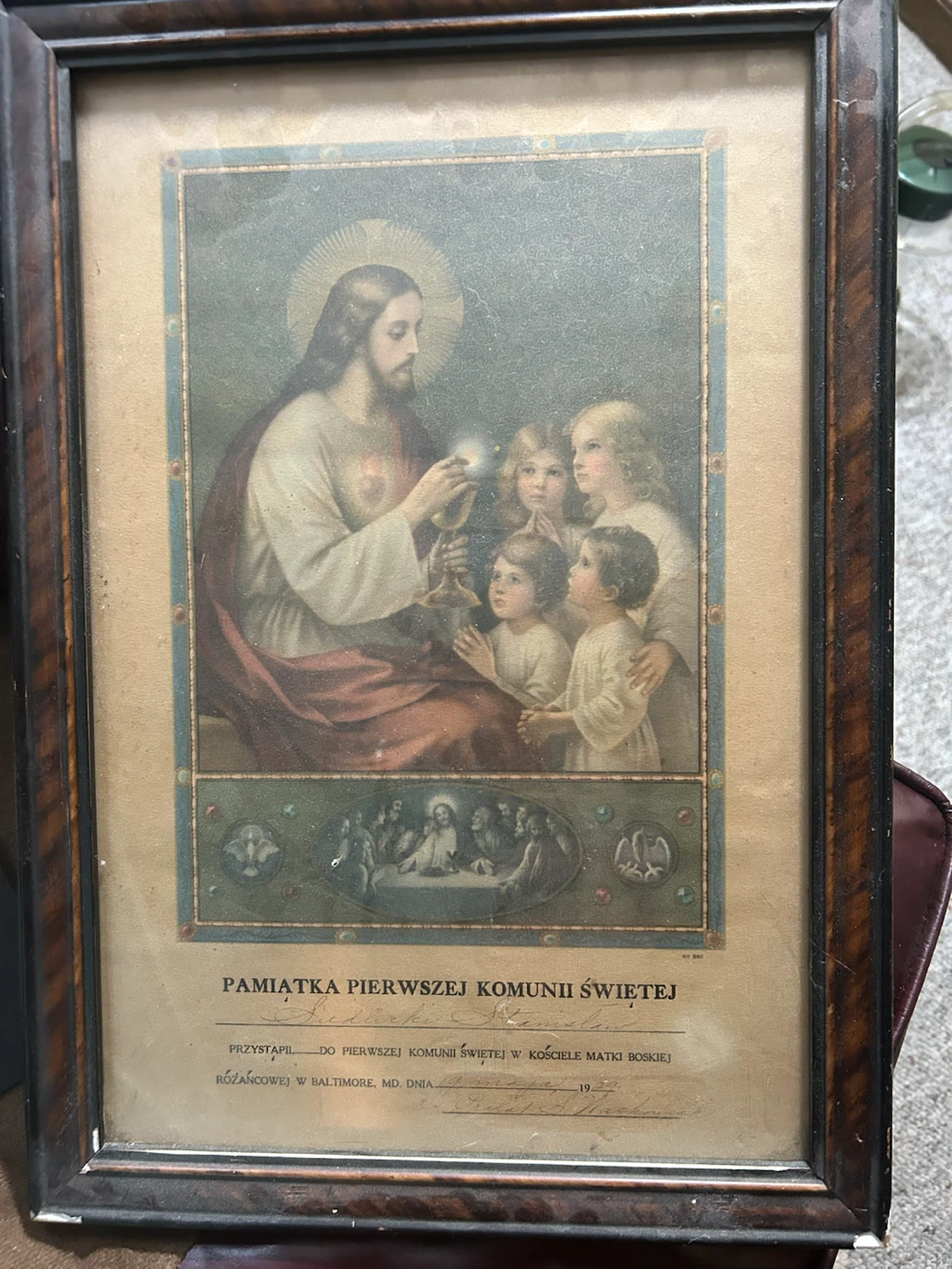 Framed First Communion Art