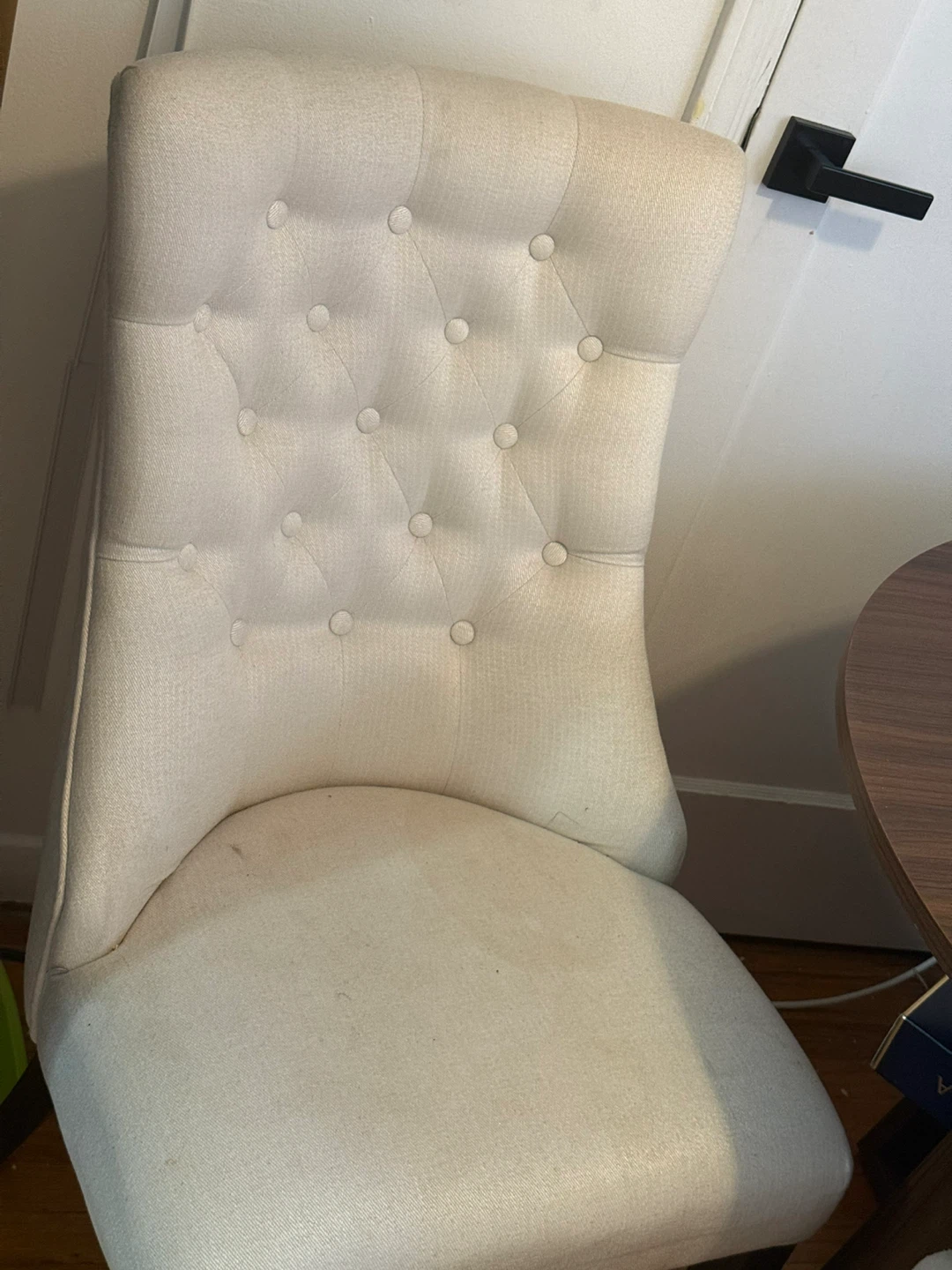 ✨ Set of 4 Cream Tufted Dining Chairs  ✨ - photo 4