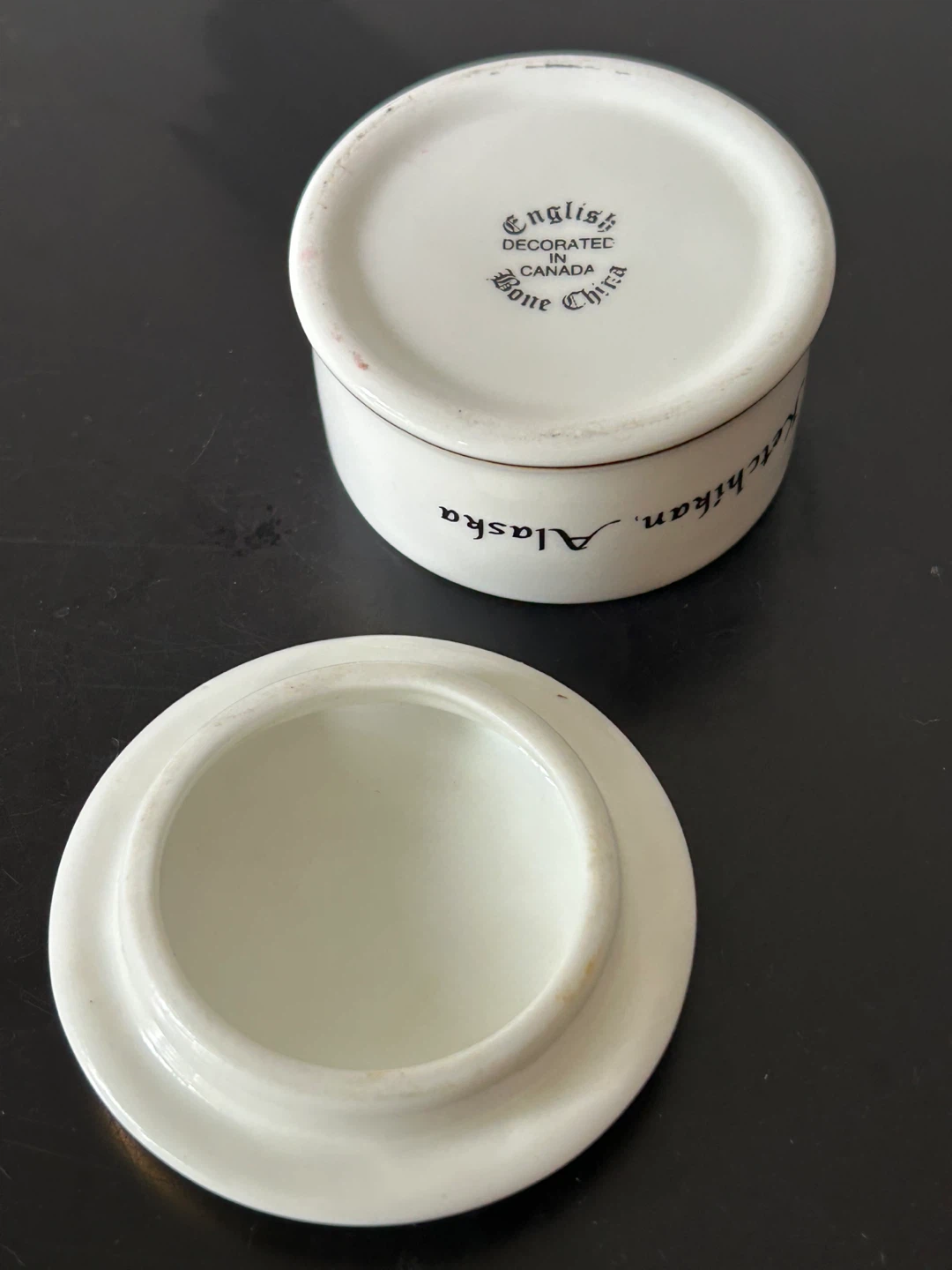 English Bone China Ketchikan Alaska Trinket Box - photo 3