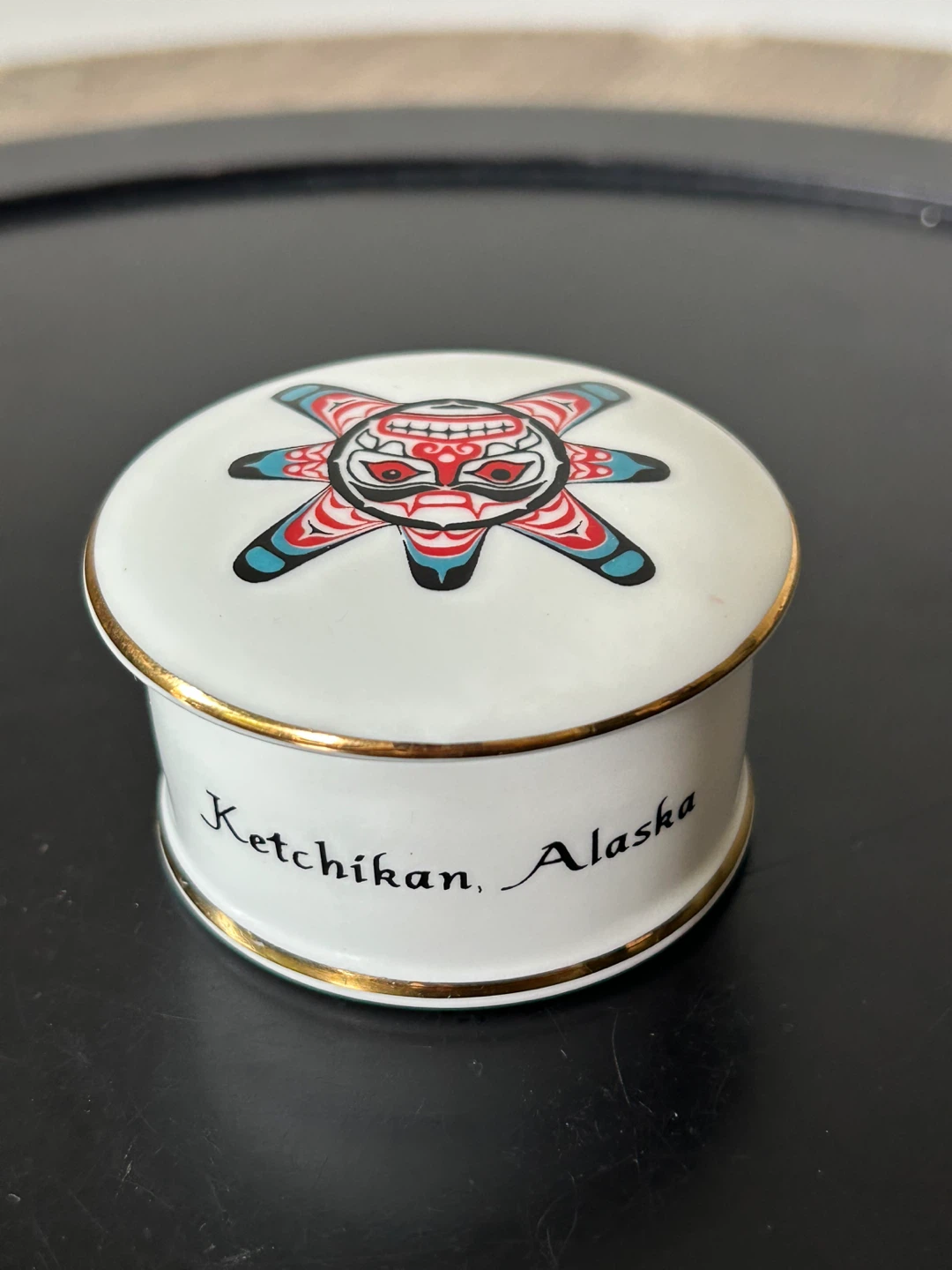 English Bone China Ketchikan Alaska Trinket Box - photo 5