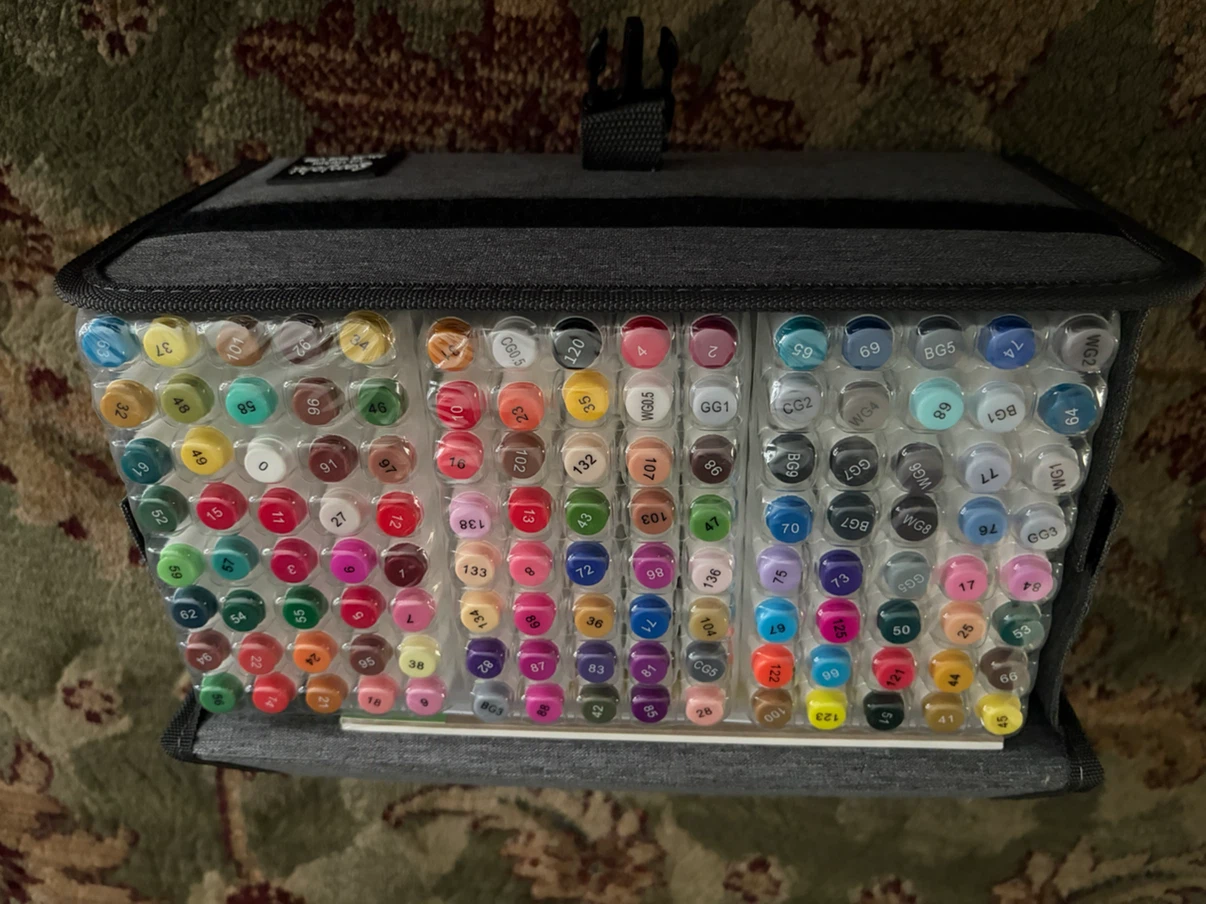 New Sanjoki 120 Alcohol Markers Double Tip -Brish & Chisel - photo 3