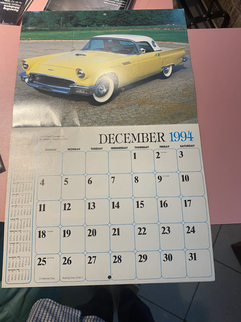 Vintage Calendar - 1995 Classic Cars - photo 3