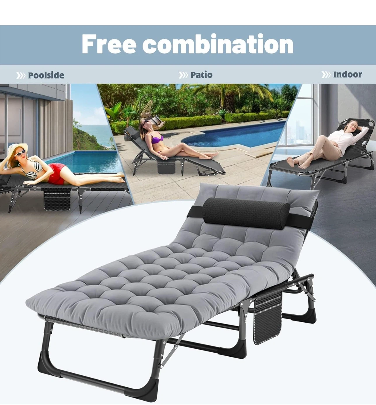 Brand New Folding Lounge Chairs – Perfect for Outdoor Relaxation