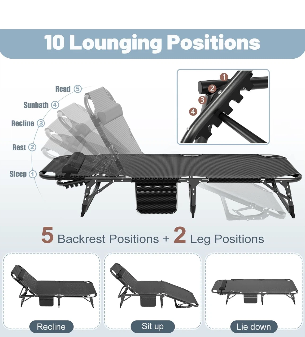 Brand New Folding Lounge Chairs – Perfect for Outdoor Relaxation - photo 2