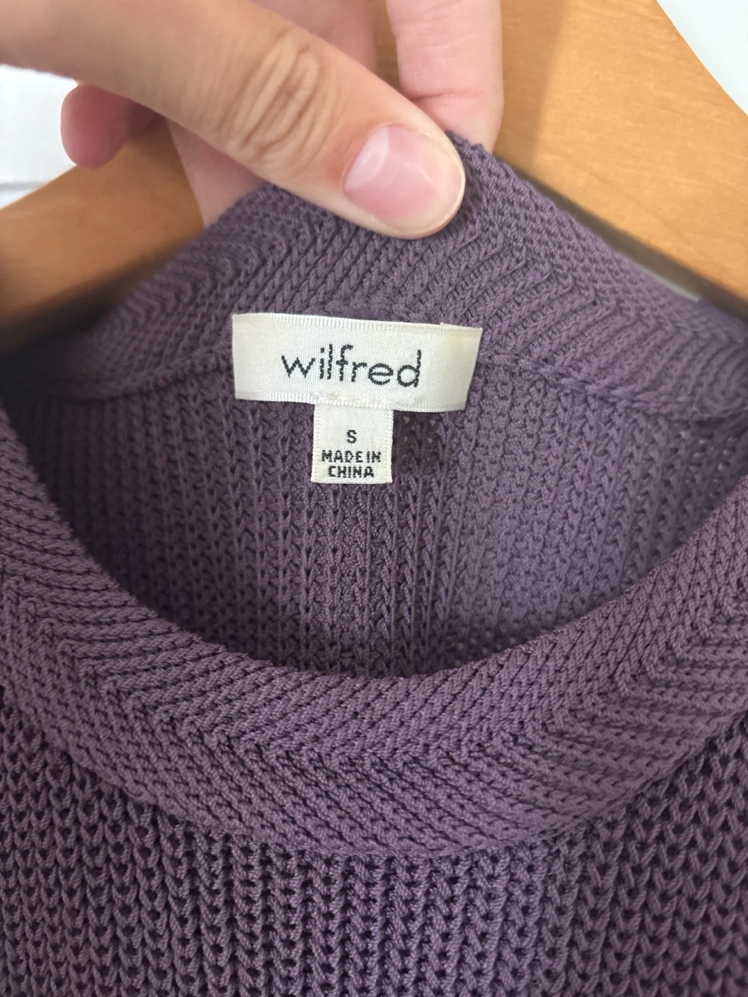 Wilfred Sleeveless Knit Tunic Top - Plum - Size S - photo 3