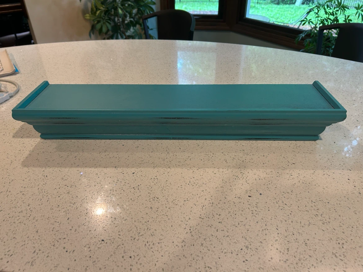 Teal Decorative Shelf