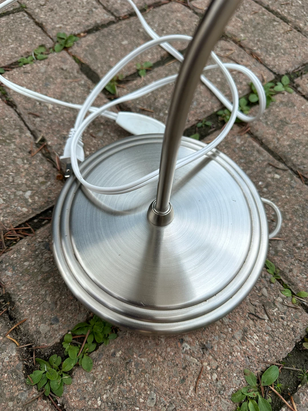 IKEA Brushed Nickel Desk Lamps with White Frosted Shades - photo 5