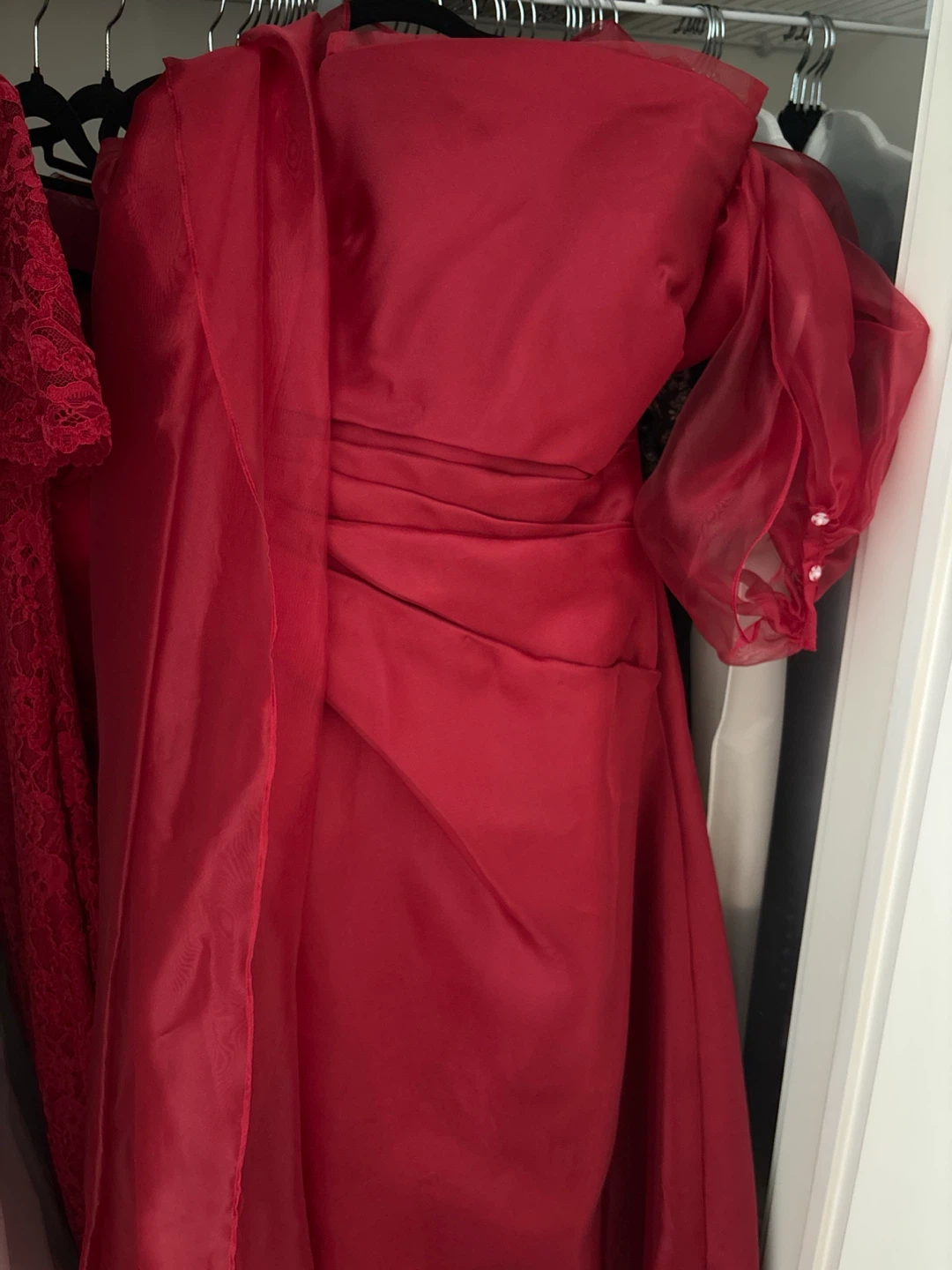 Red formal dress