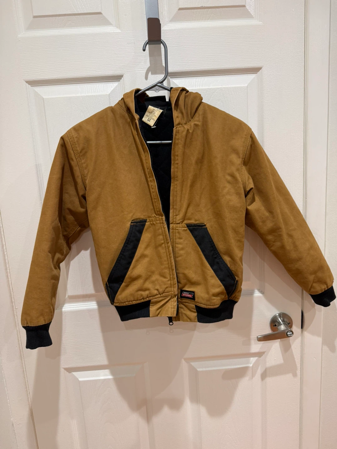 Youth Hooded Jacket - Brown/Black