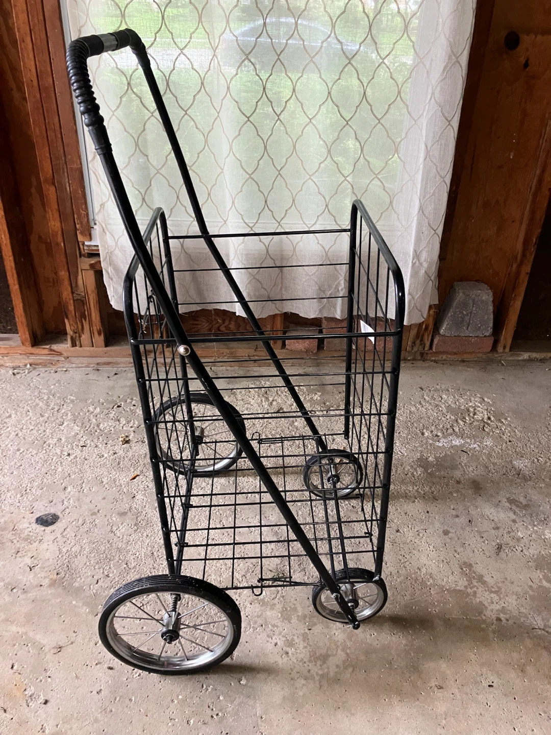 Black Folding Shopping Cart - photo 2
