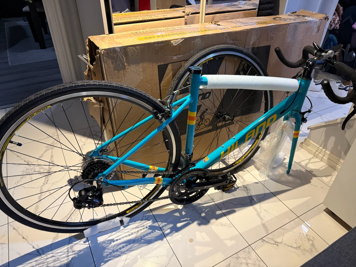 HILAND Road Bike, 700C Racing Bike - Medium, Green - photo 2