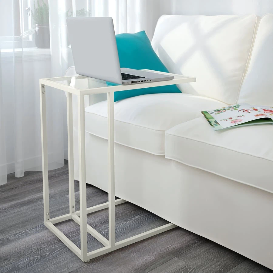 IKEA GAU"N Side Table with Glass Top - photo 2