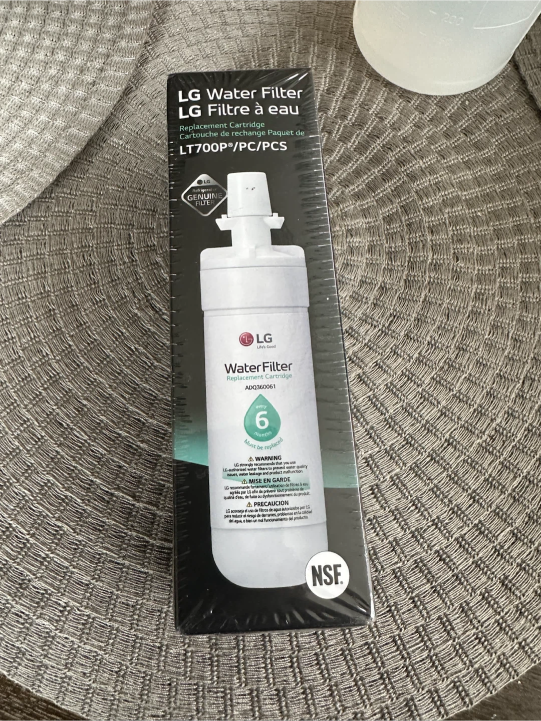 LG Water Filter Replacement Cartridge LT700P/PC/PCS