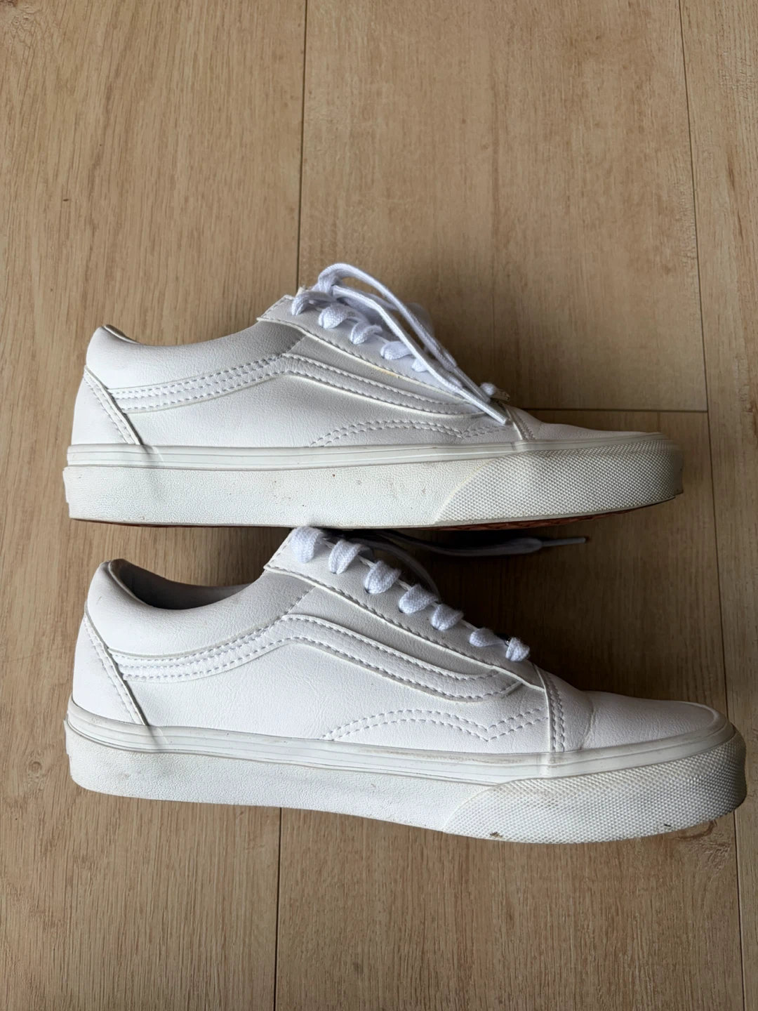 White Leather Vans - photo 2