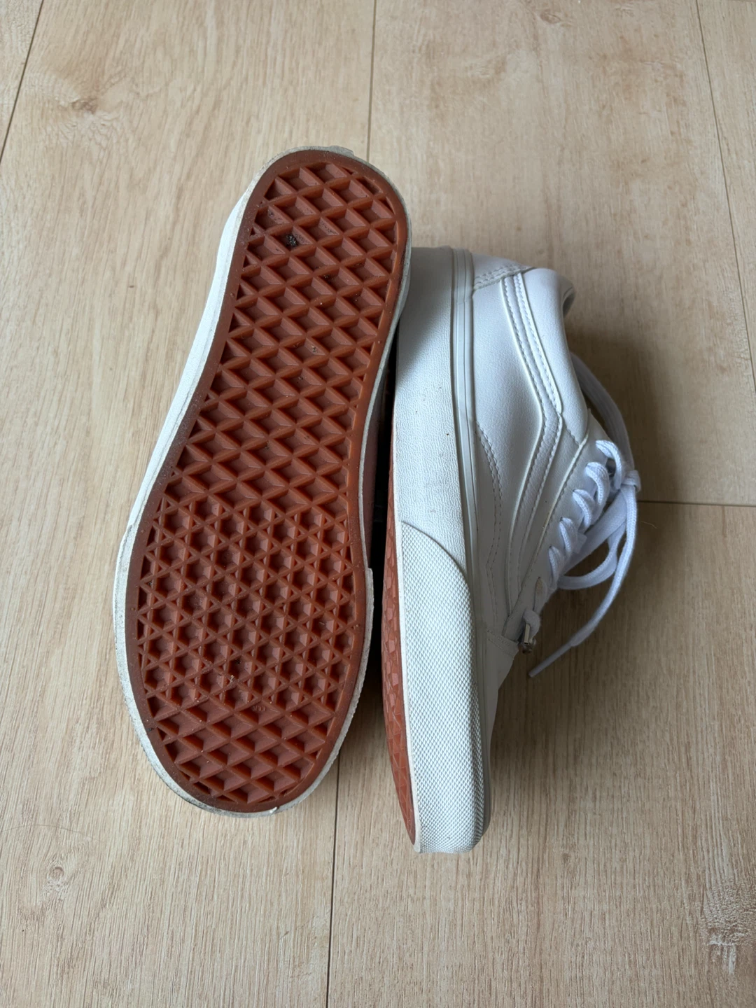 White Leather Vans - photo 3