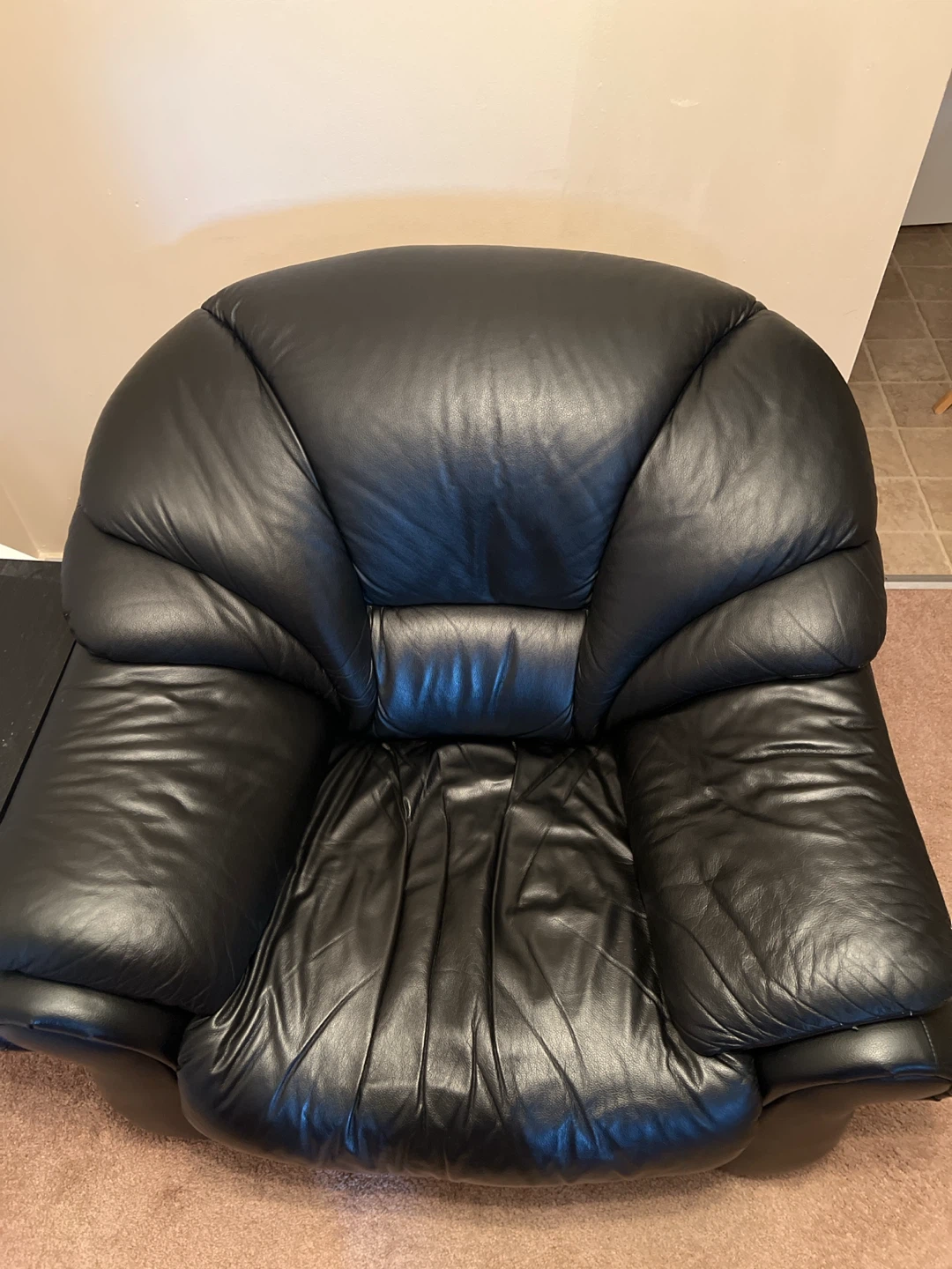 Black Leather Armchair