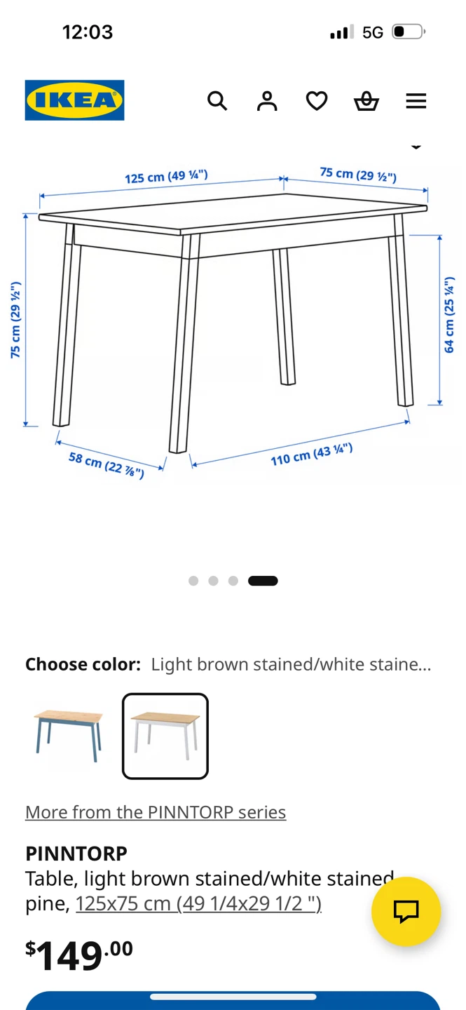IKEA Dining Table Set with 4 Chairs and Cushions - photo 3