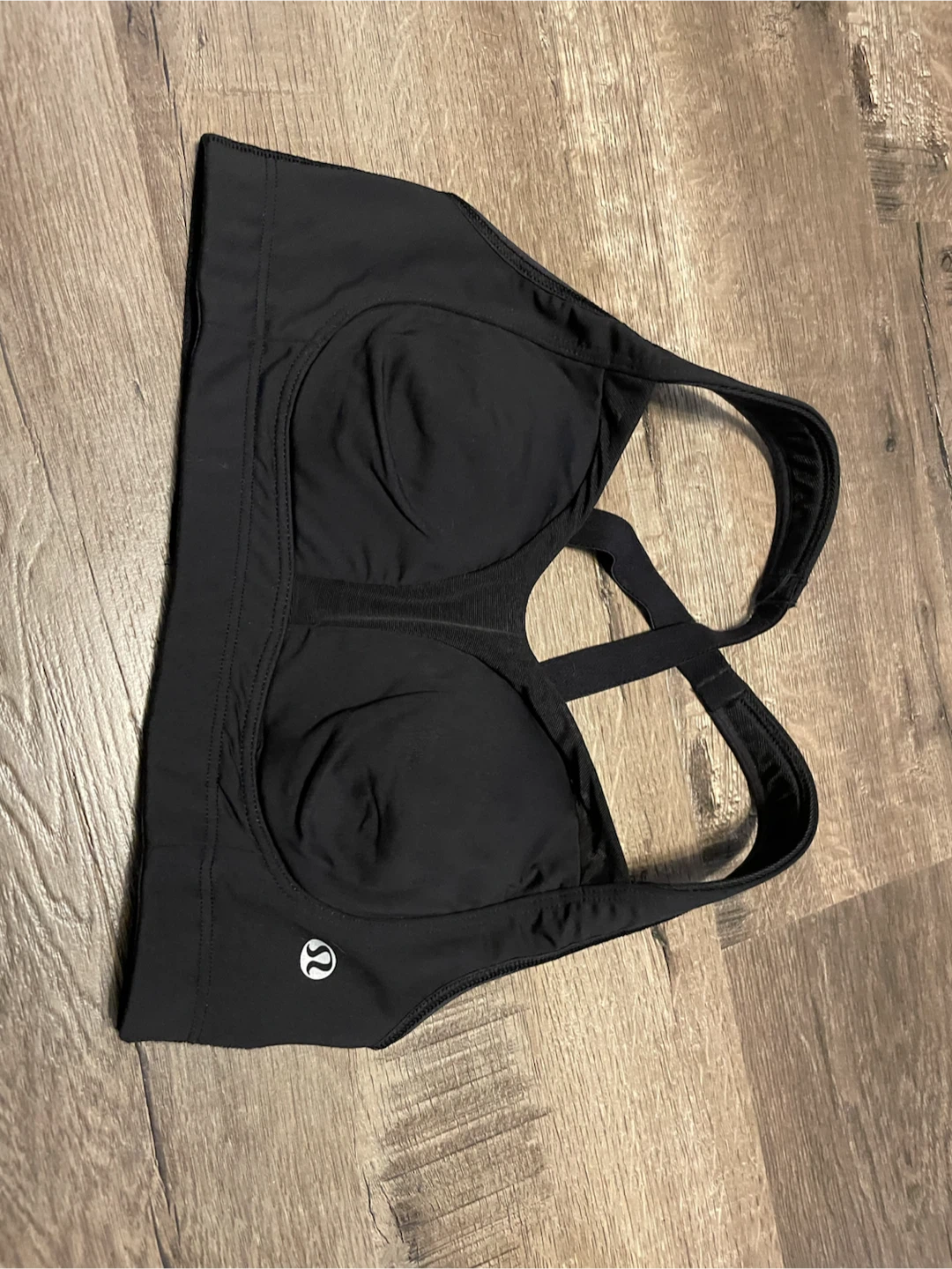 NWOT lululemon Black TaTa Tamer Sports Bra (32C) - photo 2