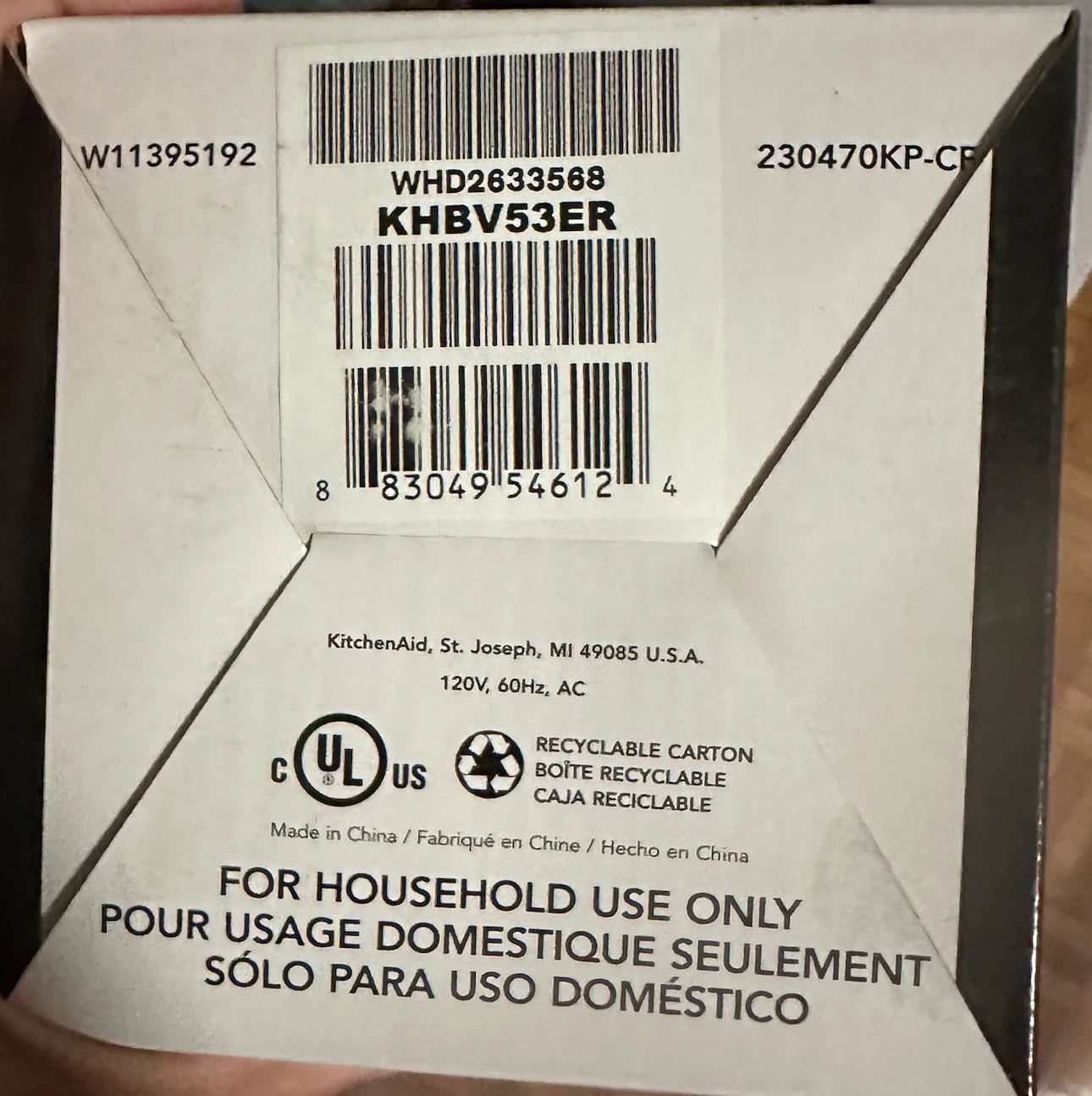 BNIB KITCHENAID variable speed corded hand blender - photo 3