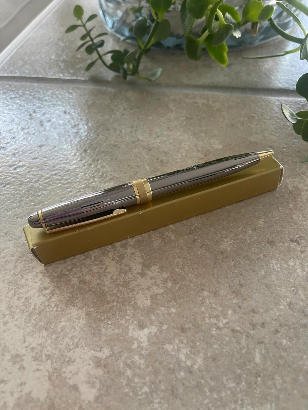 Cross Ballpoint Pen - Gunmetal Grey and Gold