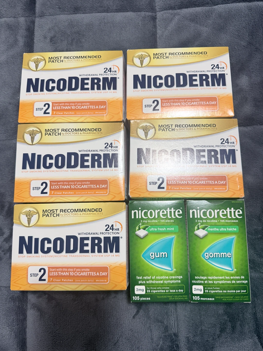 Nicoderm & Nicorette Stop Smoking Aids