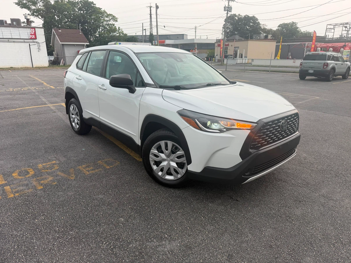 White Toyota Corolla Cross SUV 2022
