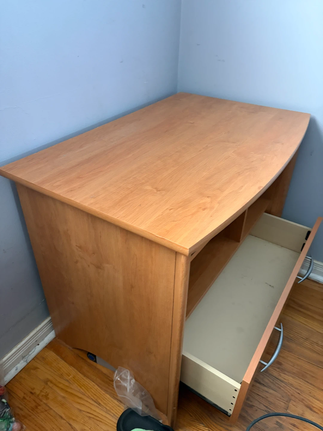 Wooden TV Stand with Drawer