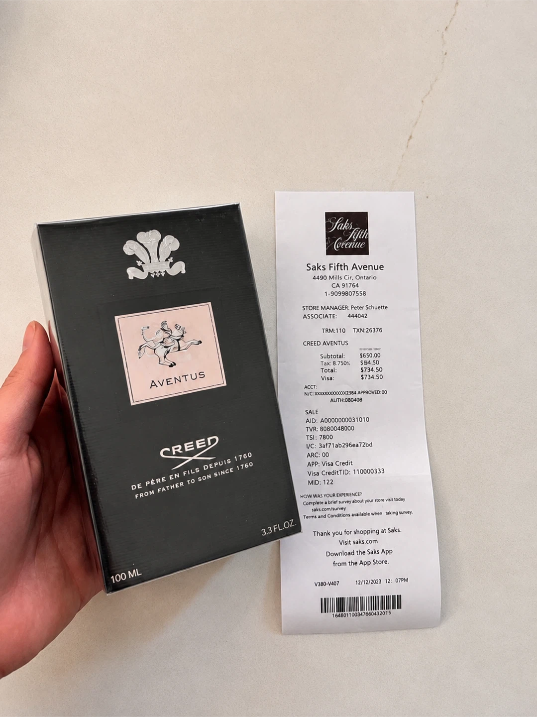 Creed Aventus Cologne 100ml