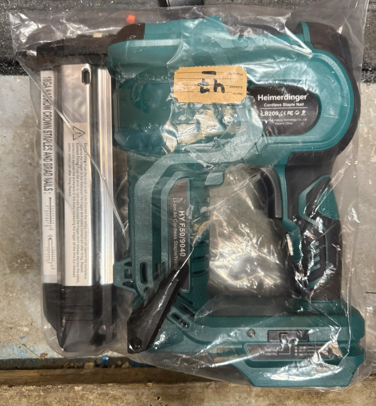 Heimerdinger Cordless Staple Nailer LB209