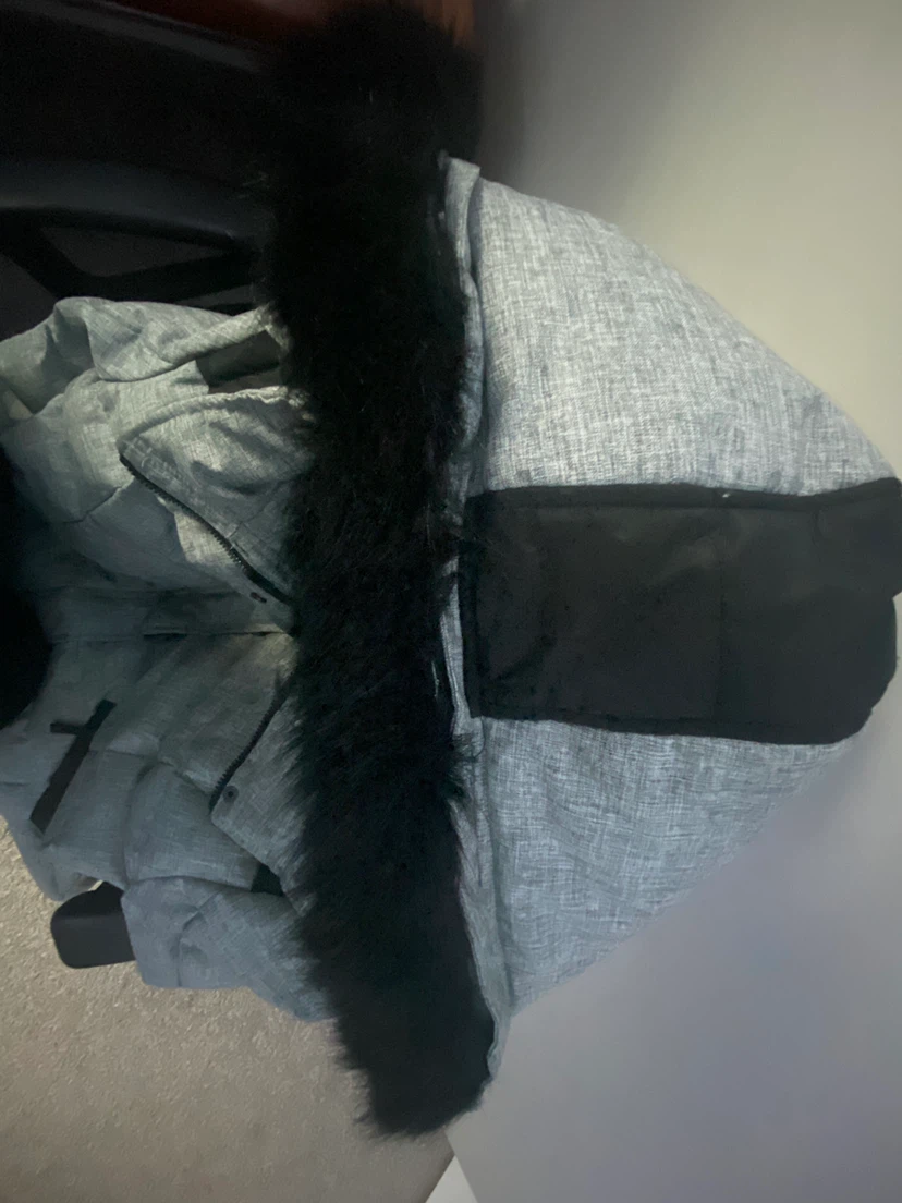 OXYGEN Grey & Black Winter Jacket - Size XL - photo 2