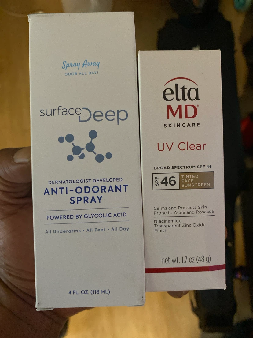 Surface Deep Anti-Odorant Spray & EltaMD UV Clear SPF 46