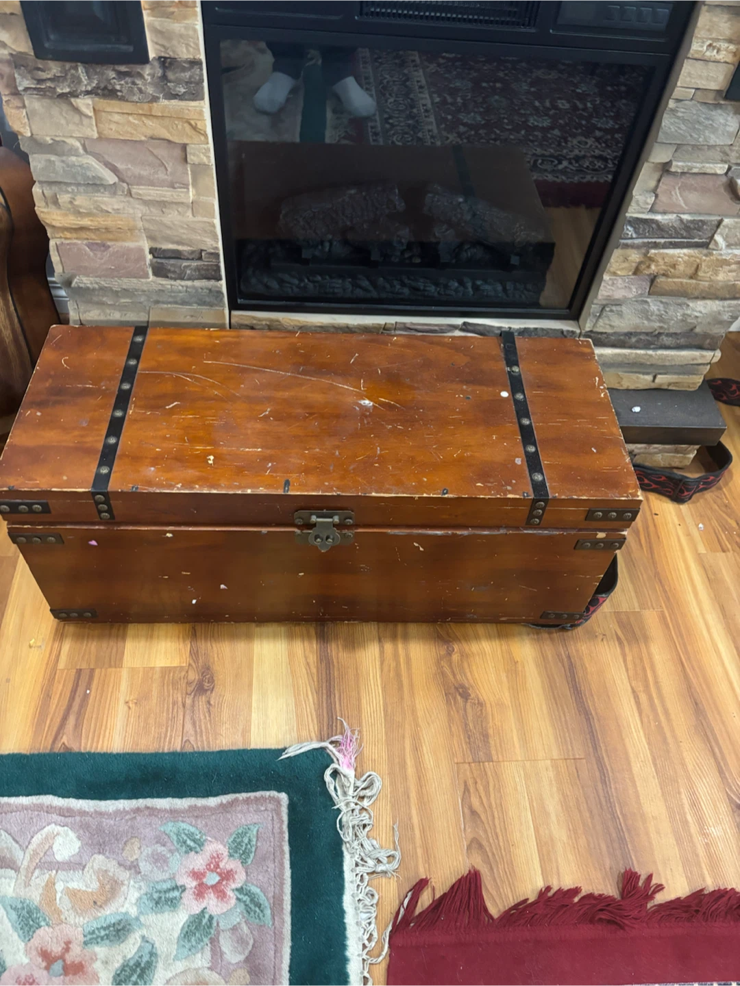 Wooden Storage Trunk