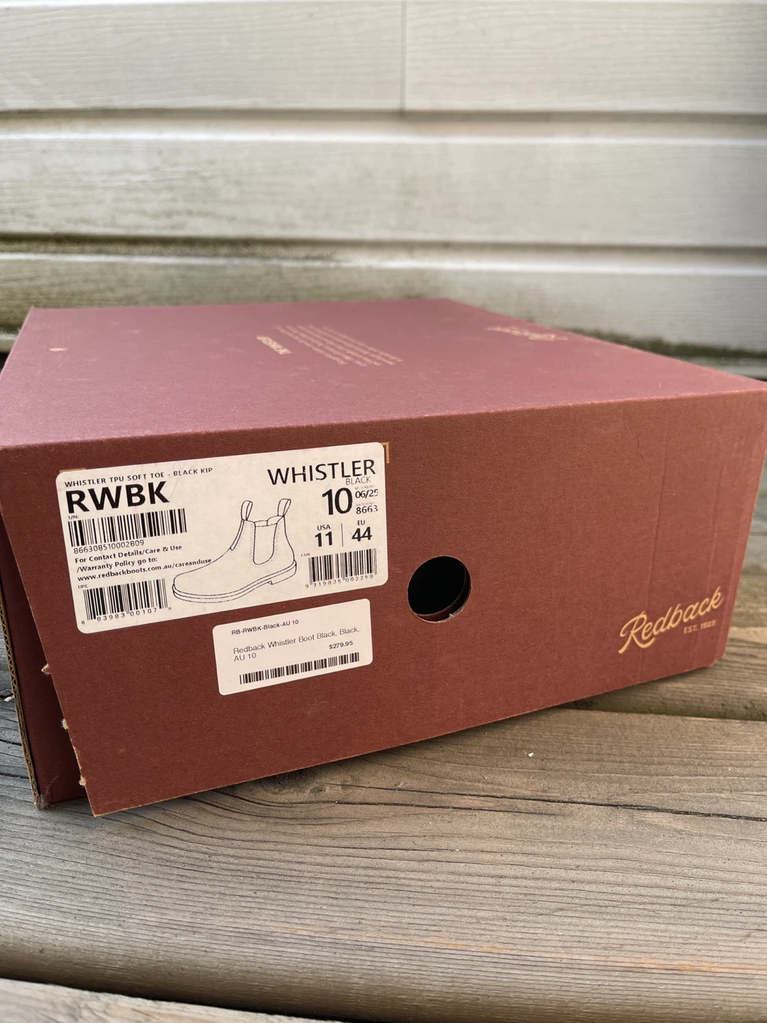 Redback Whistler RWBK Black Leather Chelsea Boots - photo 4
