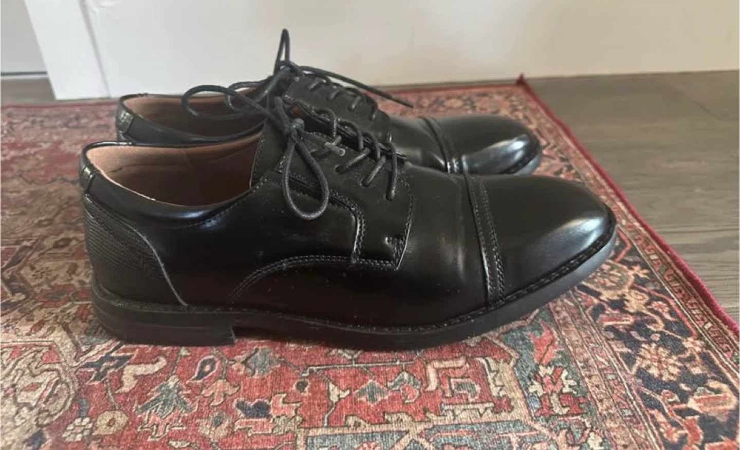 London Fog Collection Black Oxford Dress Shoes - photo 3