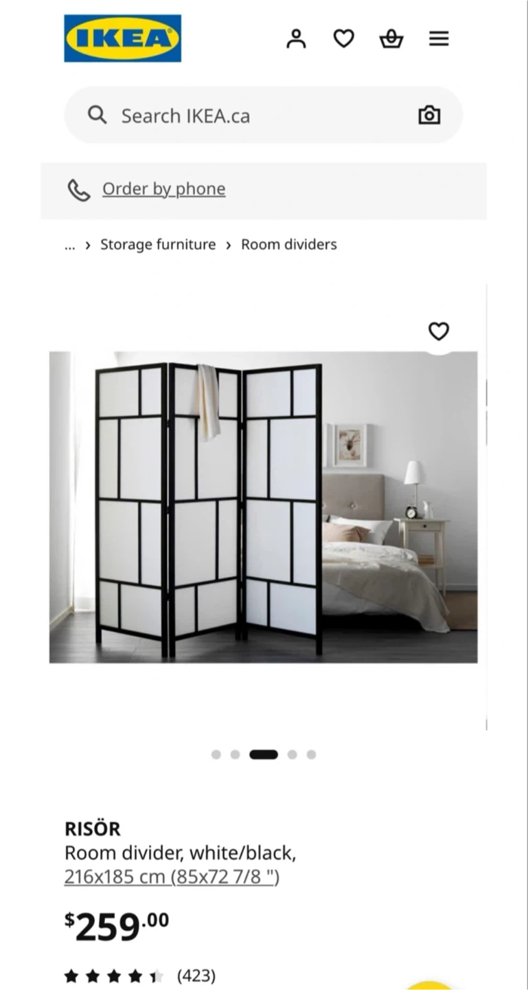 IKEA RISÖR Room Divider - photo 2