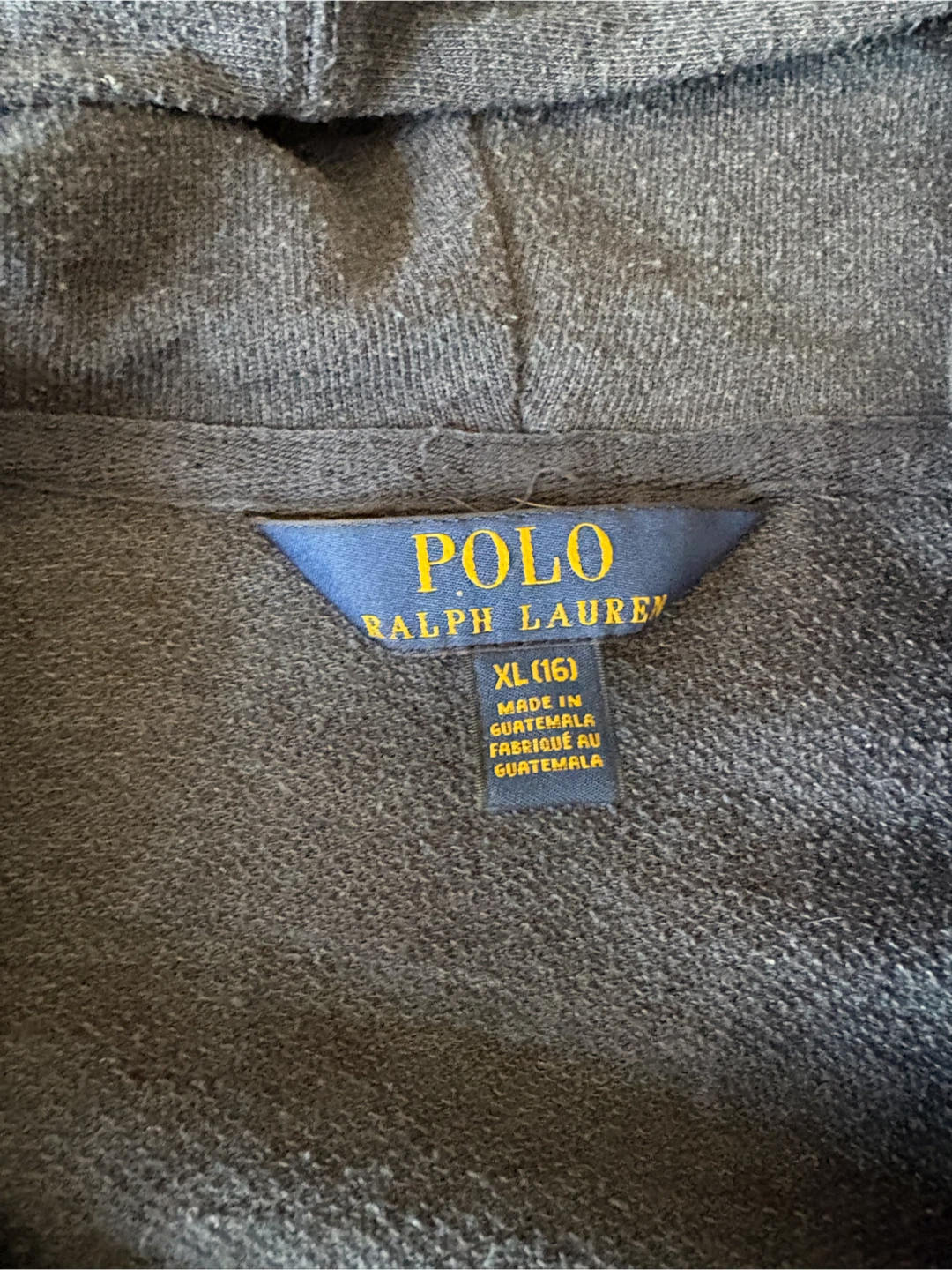 Polo Ralph Lauren Boy Navy Full Zip Hoodie XL (Size 16) - photo 3