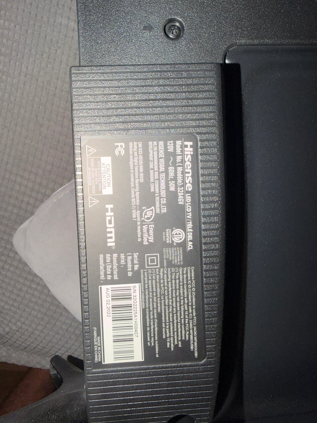 Hisense 32" 720p HD LCD Vidaa Smart TV (32A4GV) - photo 2