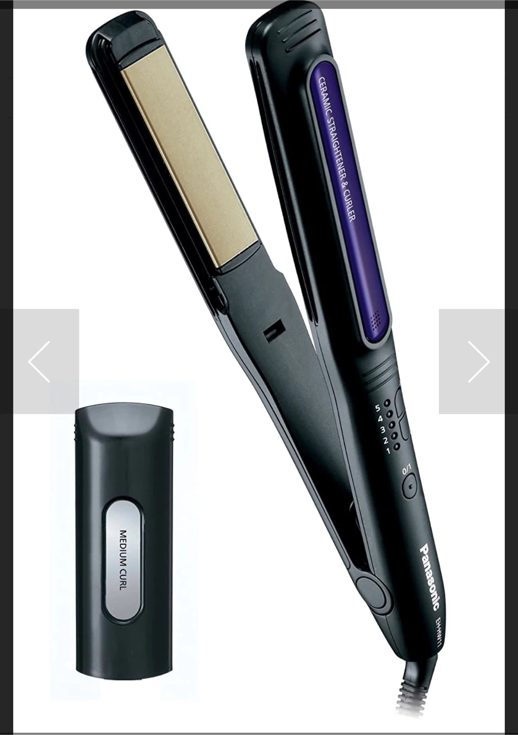 Panasonic Ceramic 2-in-1 Straightener & Curler