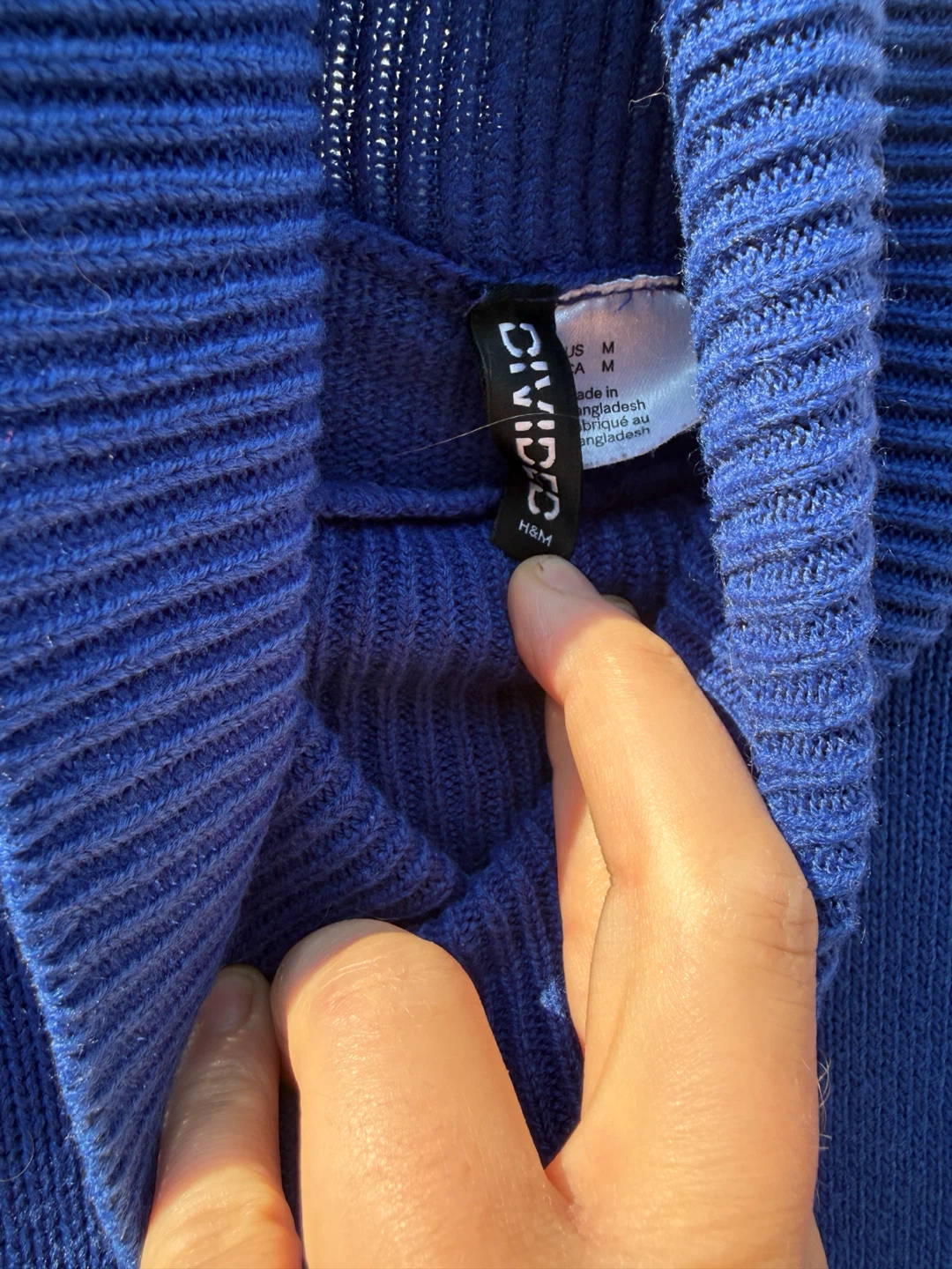 Divided by H&M Blue Turtleneck Sweater - photo 3
