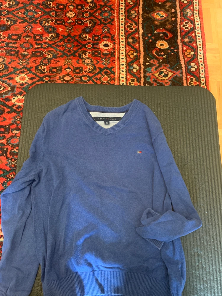 Tommy Hilfiger Blue V-Neck Sweater