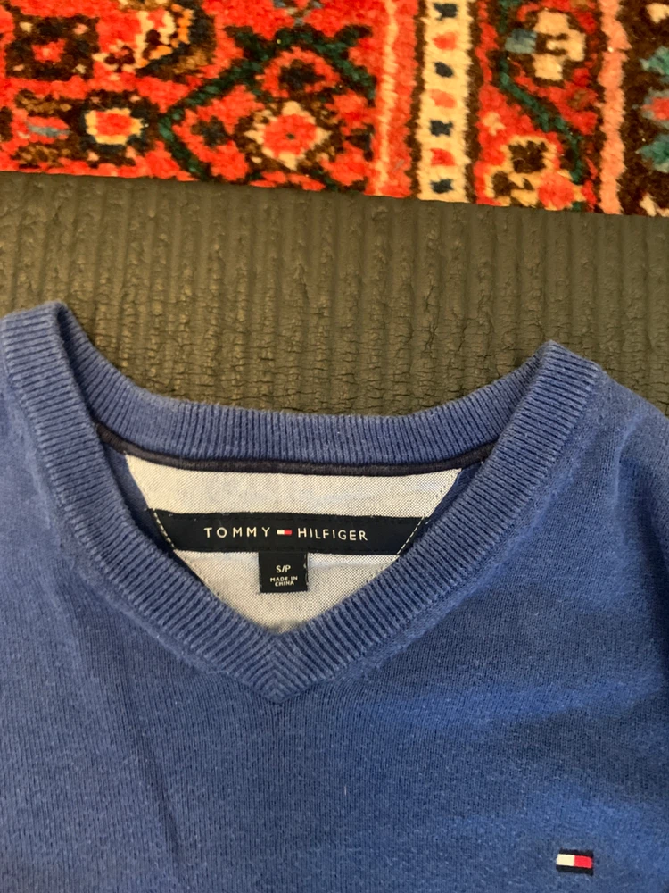 Tommy Hilfiger Blue V-Neck Sweater - photo 2