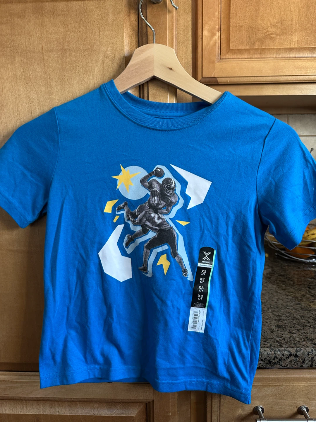 Xersion Blue Football T-Shirt - XS
