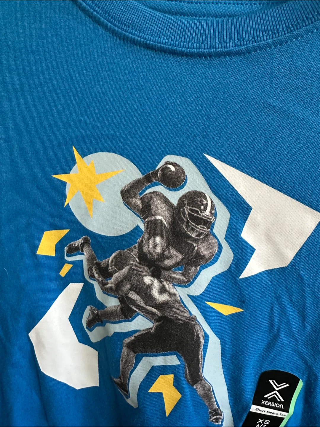 Xersion Blue Football T-Shirt - XS - photo 3