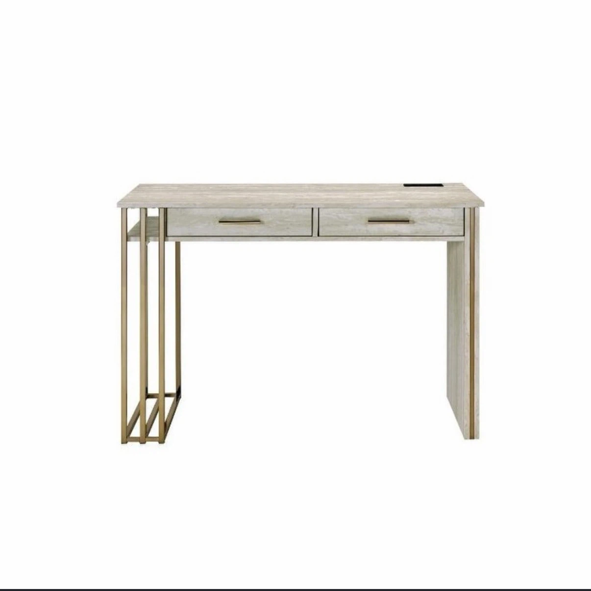 Modern Desk with Built-in Power Outlet