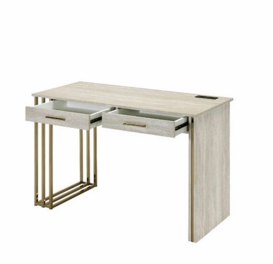 Modern Desk with Built-in Power Outlet - photo 3